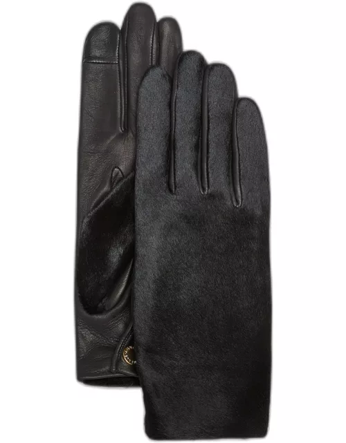 Classic Hair on Leather Glove