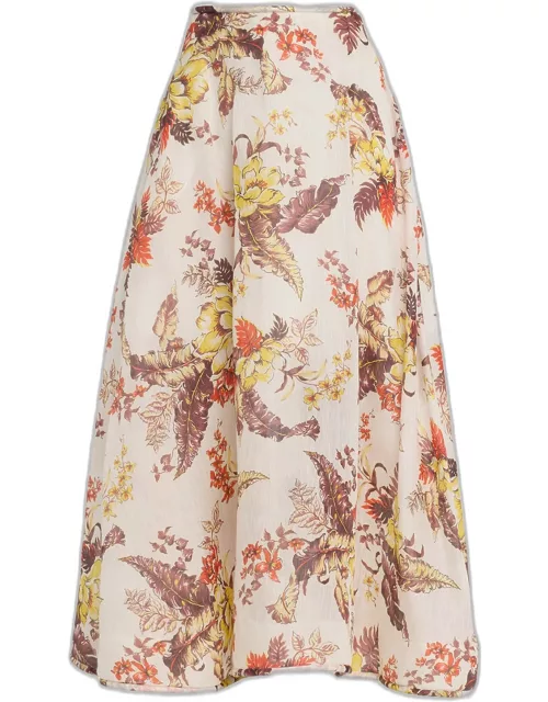 Matchmaker Floral Flare Maxi Skirt