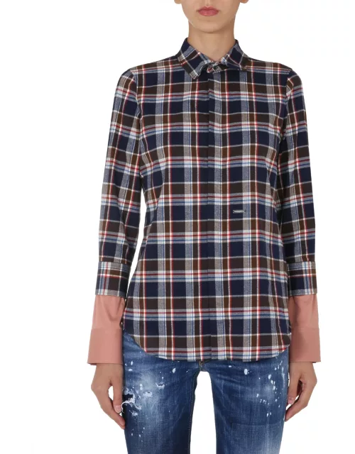 dsquared flannel shirt