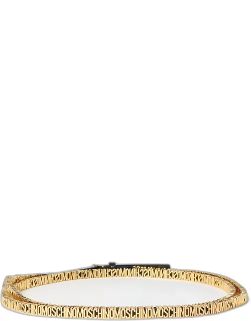 Moschino Couture leather belt with logo lettering