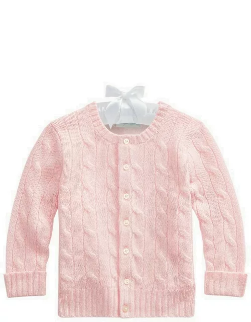 Pink cashmere cardigan