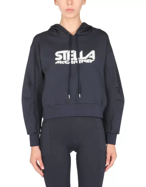 stella mccartney scuba sweatshirt with logo