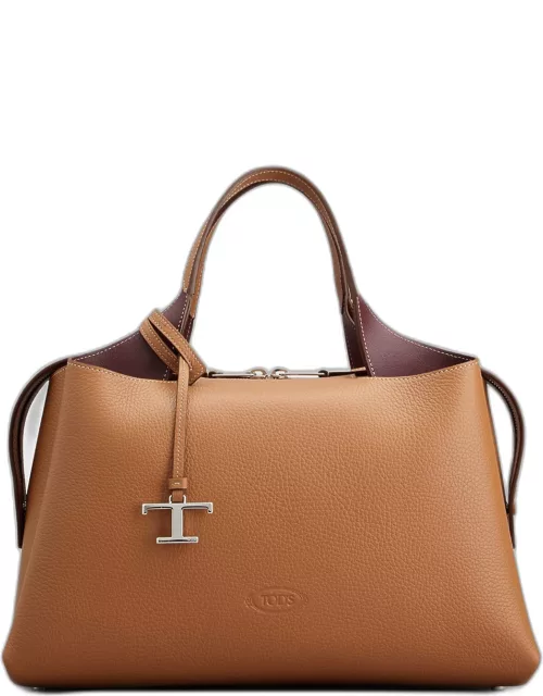 Medium Apa Bauletto Leather Top-Handle Bag