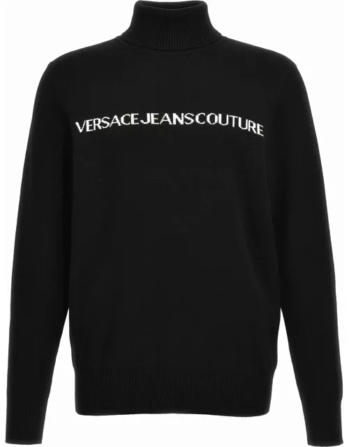 Versace Jeans Couture Logo Intarsia Sweater