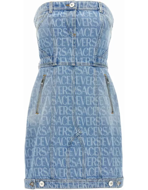 Versace Denim Dress From la Vacanza Collection