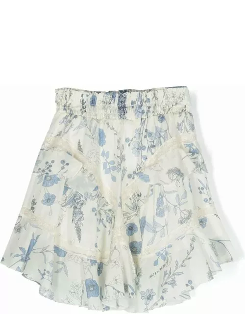 Miss Blumarine Floral Skirt