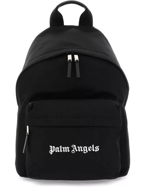 PALM ANGELS logo nylon backpack