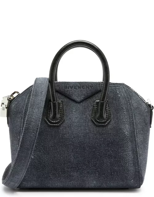 Givenchy Antigona Mini Denim top Handle bag - Black