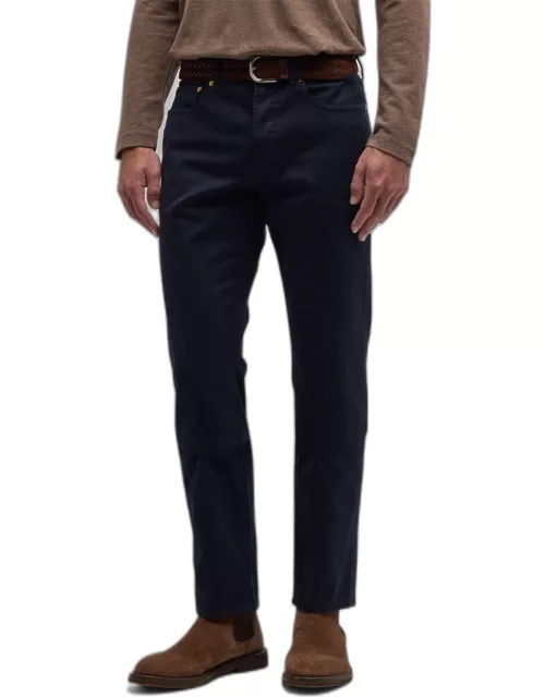 Men's Slim Textured 5-Pocket Pant