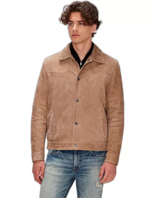 Suede Western Jacket in Bamboo