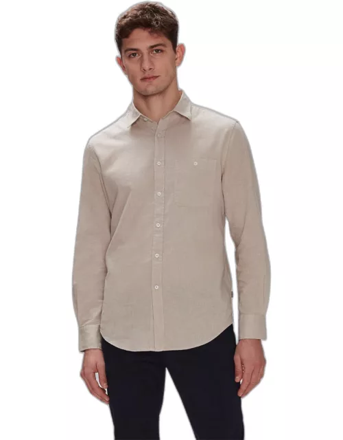 One Pocket Button Up Shirt in Sesame