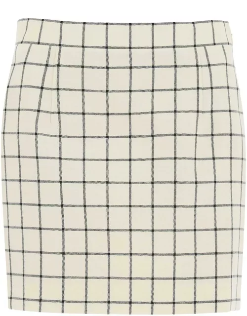 MARNI check wool mini skirt