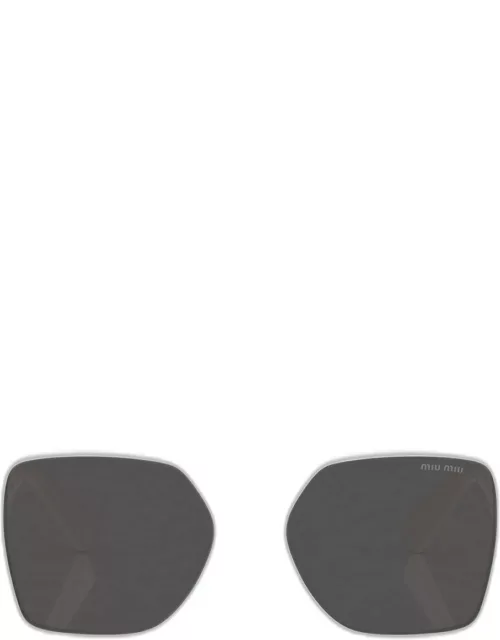 Logo Acetate Square Sunglasse