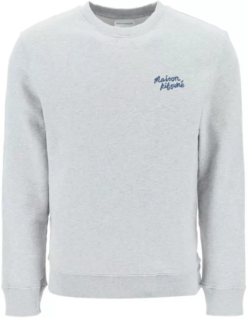 MAISON KITSUNE crew-neck sweatshirt with logo lettering