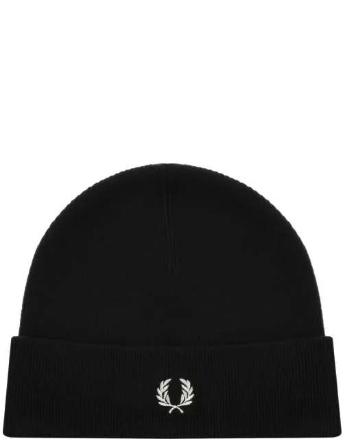 Fred Perry Beanie Hat Black