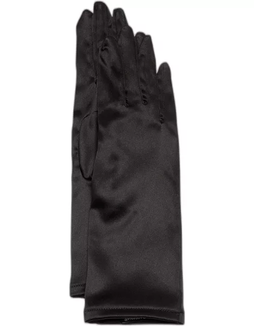 Sfilata Short Black Satin Glove