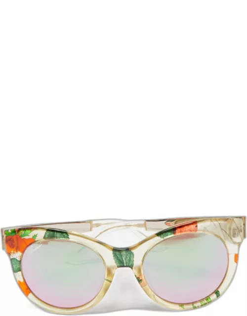 Gucci Multicolor Printed GG 3740/S Cat Eye Sunglasse