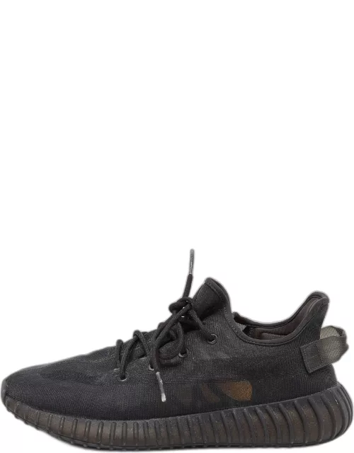 Yeezy x Adidas Black Mesh Boost 350 V2 Mono Cinder Sneaker