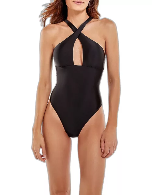 Solid Nome Brazilian One-Piece Swimsuit