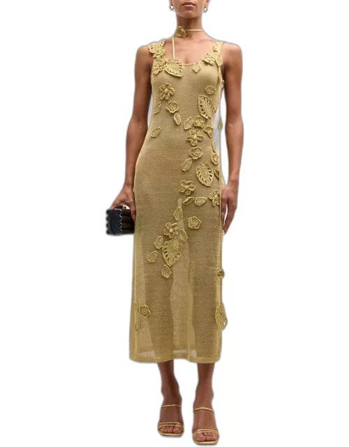 Pemma Crochet-Knit Midi Dress Coverup