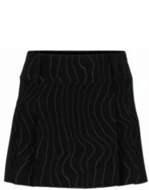 HUGO x Bella Poarch pinstripe mini skirt- Patterned Women's Skirt
