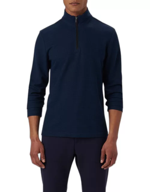 Men's Quarter-Zip Sweater with Back Pocket