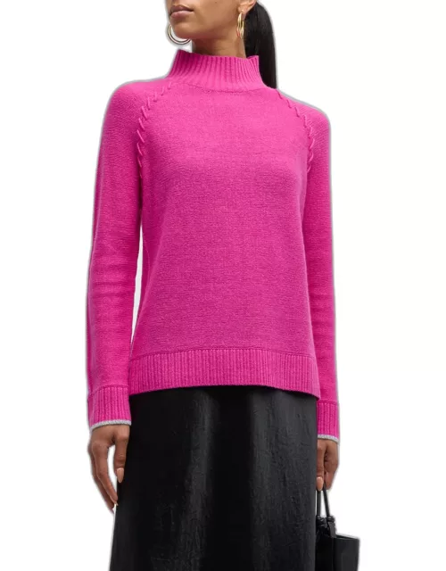 Soft Supply Mock-Neck Cashmere Sweater