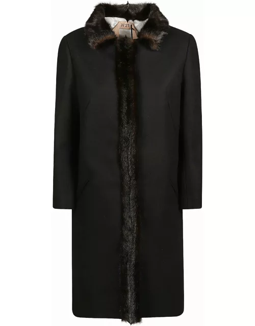 N.21 Fur Detailed Long Coat