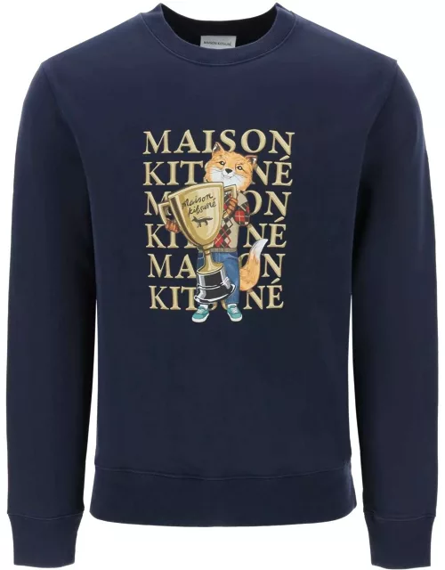 Maison Kitsuné Fox Champion Crew-neck Sweatshirt