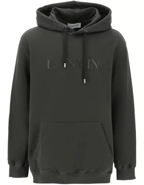 Lanvin Hoodie With Curb Embroidery