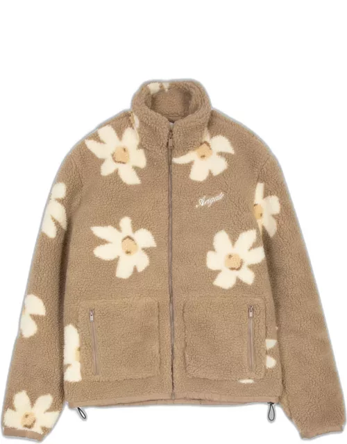 Axel Arigato Billie Flower Fleece Jacket Beige fleece jacket with flowers pattern - Billie flower fleece jacket