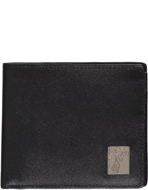 Versace Collection Leather Flap-over Wallet
