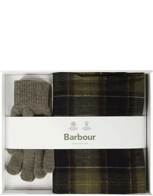 Barbour Scarf And Gloves Gift Set