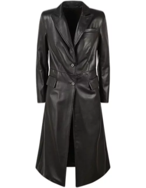 Salvatore Santoro Nappa Leather Long Coat