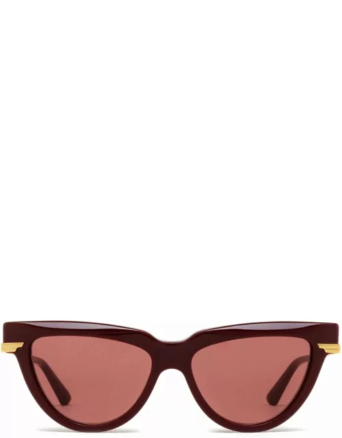 Bottega Veneta Eyewear Bv1265s Burgundy Sunglasse