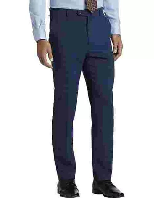Pronto Uomo Men's Modern Fit Suit Separates Pants Blue Check