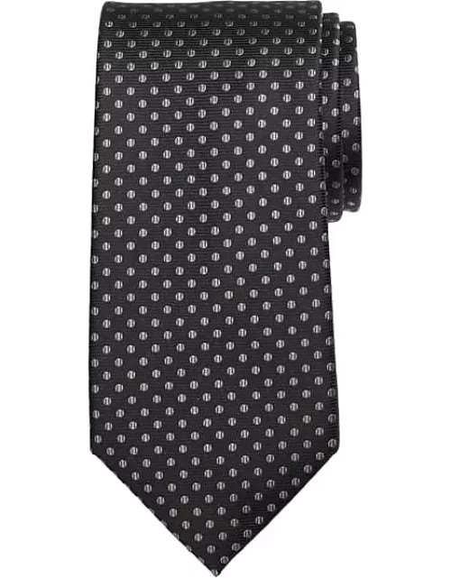 Awearness Kenneth Cole Men's Ribbed Dot Narrow Tie Black