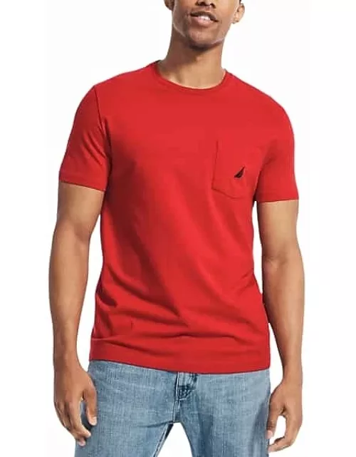 Nautica Men's Classic Fit Anchor Pocket Tee Red