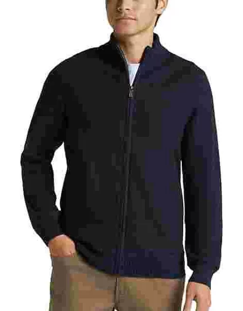 Joseph Abboud Big & Tall Men's Modern Fit Sweater Jacket Navy