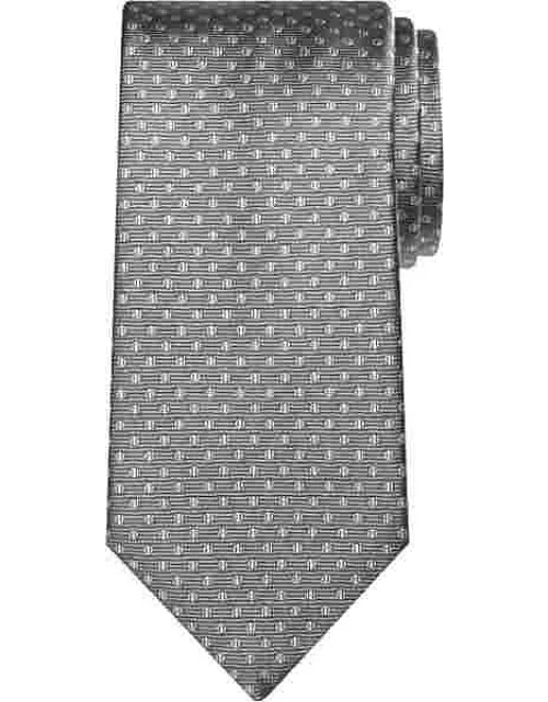 Awearness Kenneth Cole Men's Ribbed Dot Narrow Tie Grey
