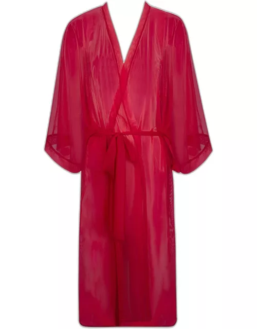 Nude Solaire Sheer 3/4-Sleeve Robe