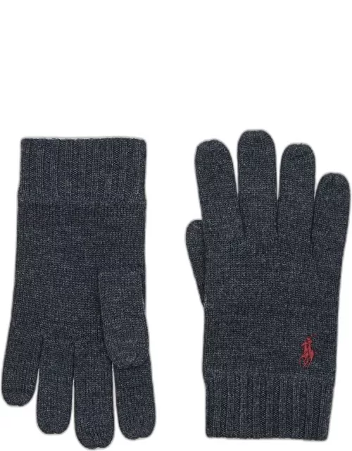 Polo Ralph Lauren Signature Pony Knit Touch Gloves Grey TU