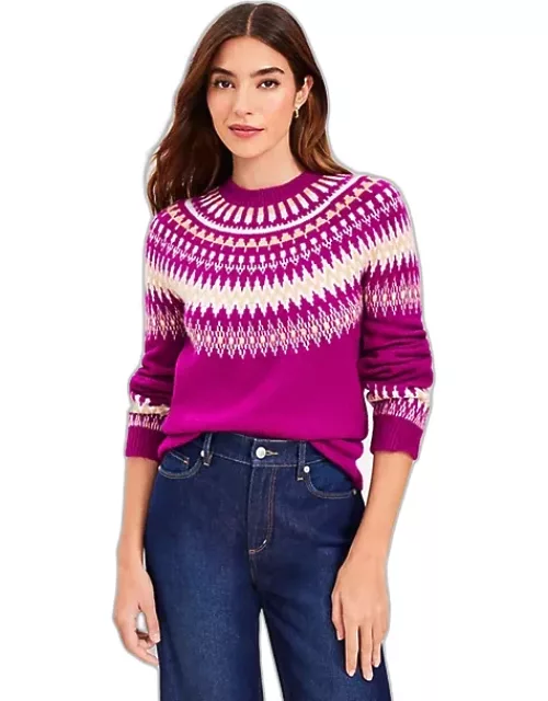 Loft Fair Isle Yoke Sweater