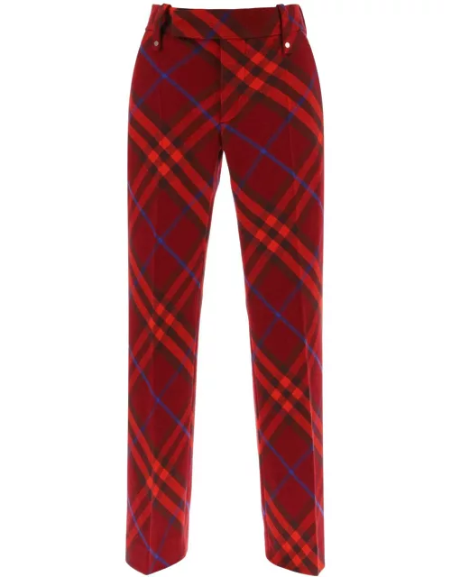 BURBERRY burberry check wool pant
