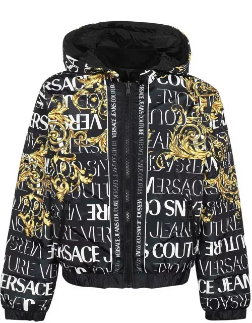 Versace Jeans Couture Reversible Hooded Down Jacket