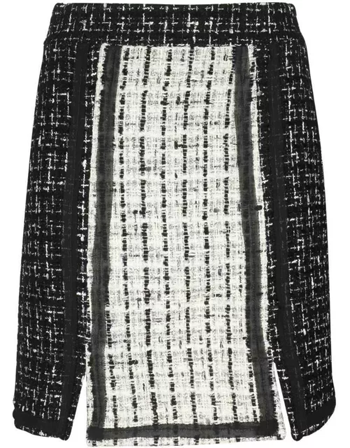 Karl Lagerfeld Bouclé Wool Skirt
