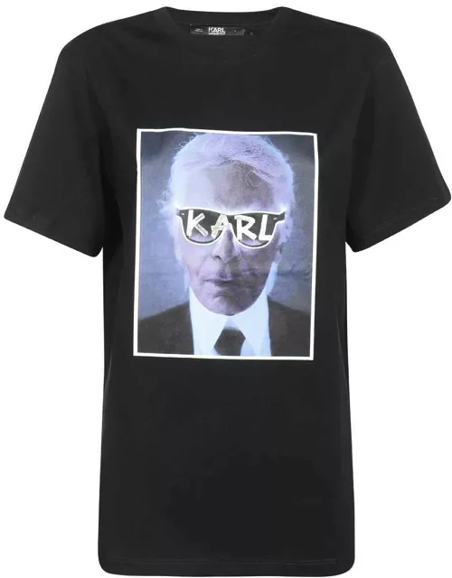 Karl Lagerfeld Printed Cotton T-shirt