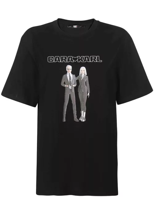 Karl Lagerfeld Printed Cotton T-shirt