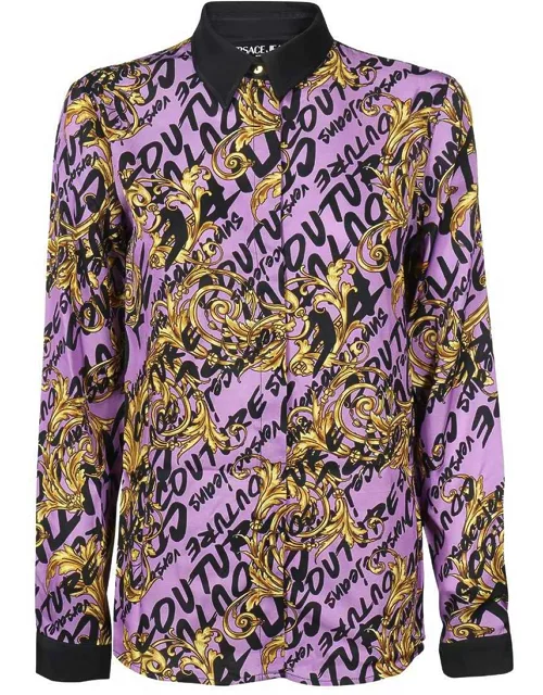 Versace Jeans Couture Printed Viscose Shirt