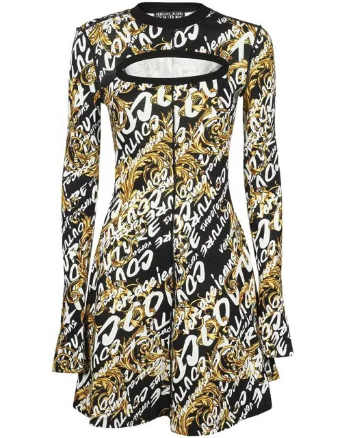 Versace Jeans Couture Printed Cotton Dres
